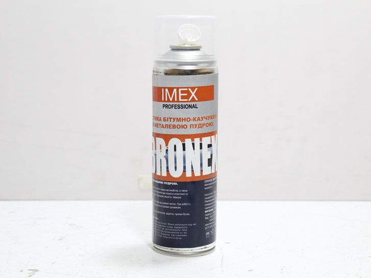 Мастика битумно-каучуковая БРОНЗА 0,650 л BRONEX (аєрозоль) IMEX