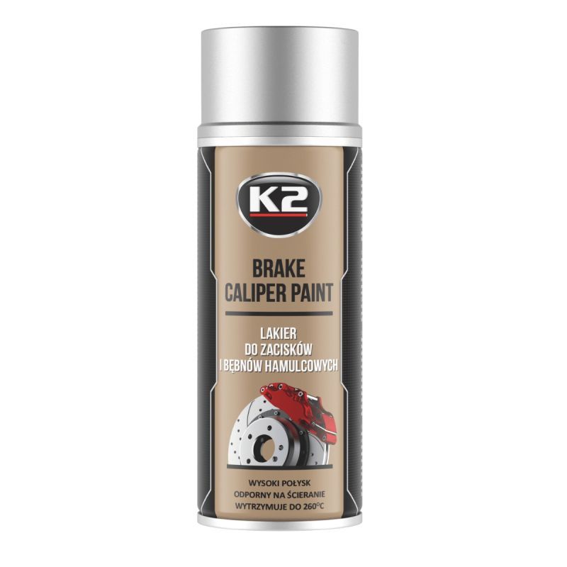 Краска для суппортов, барабанов 400 мл серый температуростойкая Caliper L346SR K2