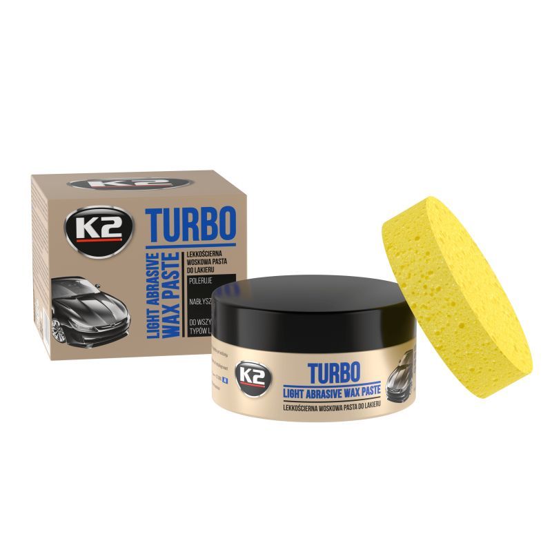Полироль для кузова и восстановления блеска кузова Turbo с губкой (0,250 кг) K004 K2