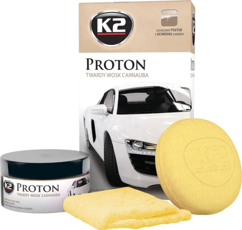 Полироль для кузова с воском 200гр. с губкой и тряпочкой Proton G040 K2