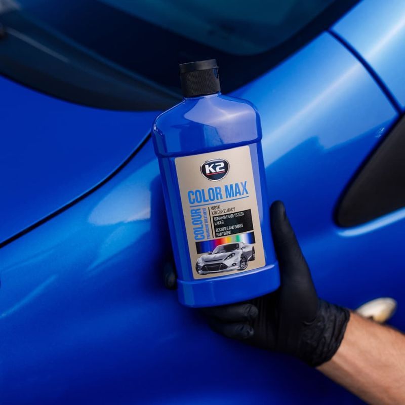 Полироль для кузова с воском синий темный Color Max Dark Blue 500мл. K025GR K2 фото 3