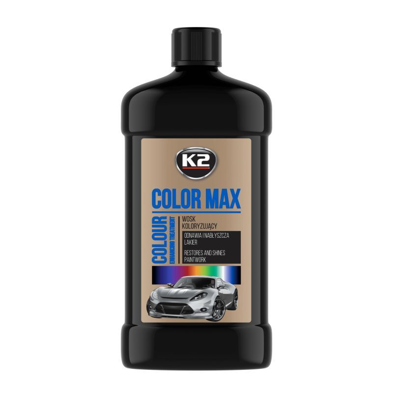 Полироль для кузова с воском черный Color Max Black 500мл. K025CA K2