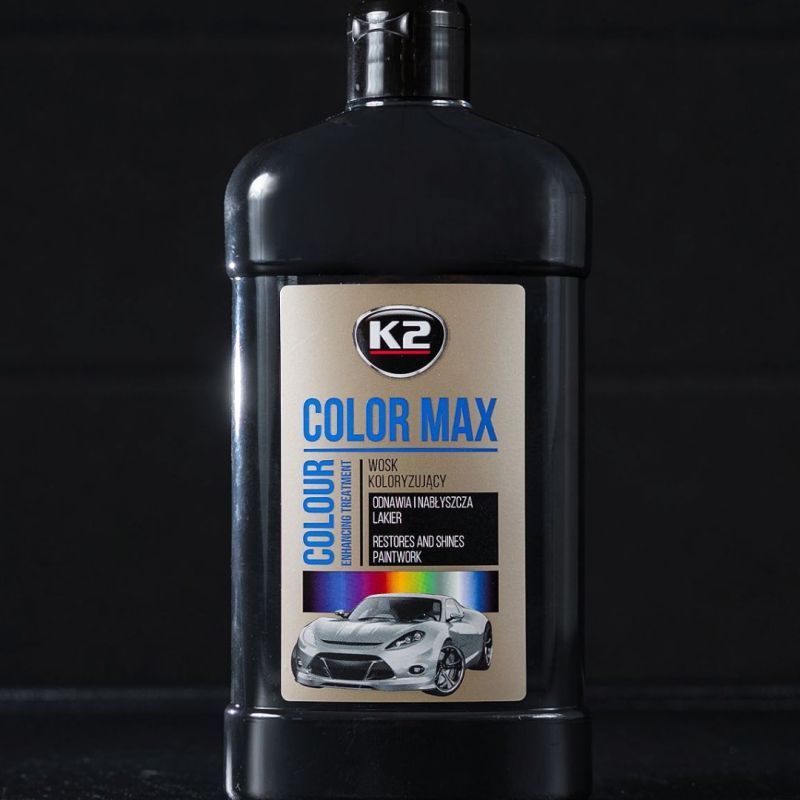 Полироль для кузова с воском черный Color Max Black 500мл. K025CA K2 фото 2
