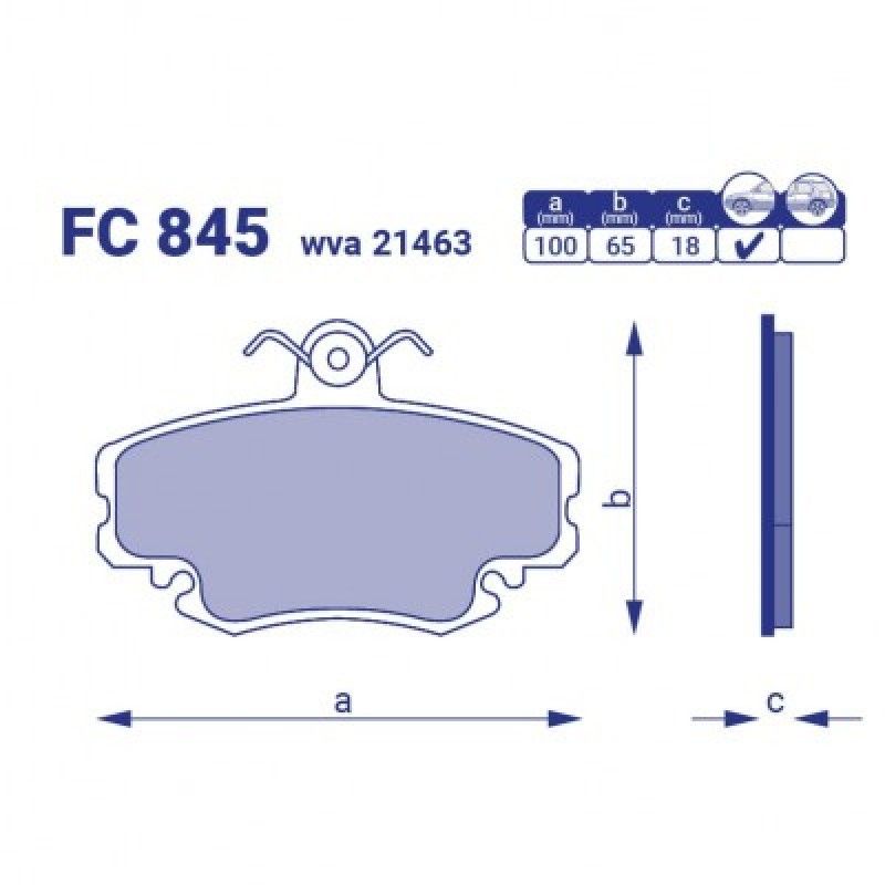 Колодки передние тормозные Renault Logan, Logan MCV, Sandero Stepway, Megane, Clio I-II   K7M 1.6i 8V, K7J 1.4i 8V 7711130071 FriCo фото 2