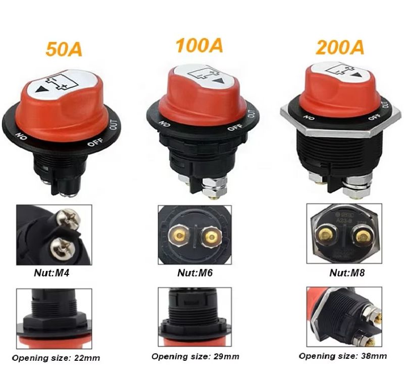 Выключатель массы ASW-A705-50A  - ON/OFF, 12–48V EuroSport фото 2