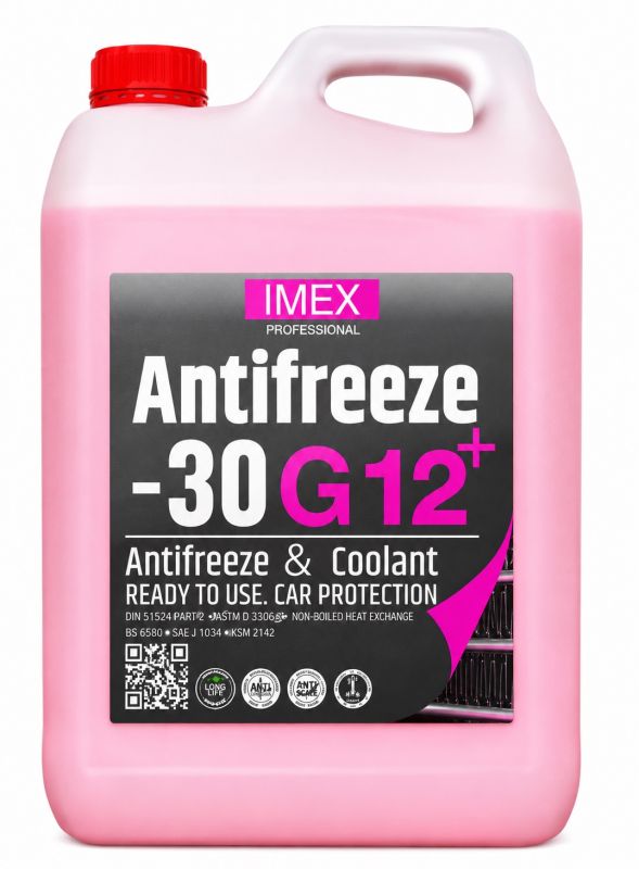 Тосол Антифриз (-30) (5 кг) красный G12+ флуоресцентный, присадки BASF