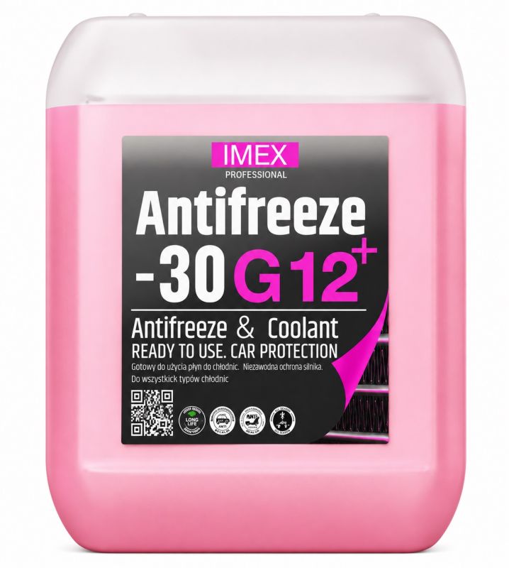 Тосол Антифриз (-30) (10 кг) красный G12+ флуоресцентный, присадки BASF