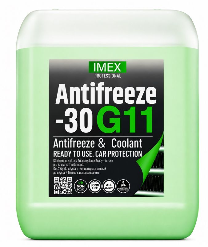 Тосол Антифриз (-30) (10 кг) зеленый G11 флуоресцентный, присадки BASF