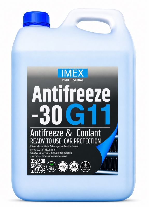 Тосол Антифриз (-30) (5 кг) синий G11 флуоресцентный, присадки BASF
