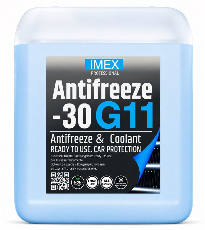 Тосол Антифриз (-30) (10 кг) синий G11 флуоресцентный, присадки BASF
