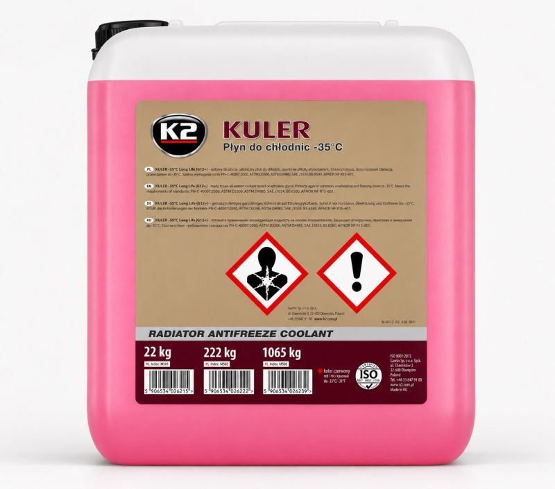 Тосол Антифриз (-35)  (22 л) красный G11 Kuler Long Life